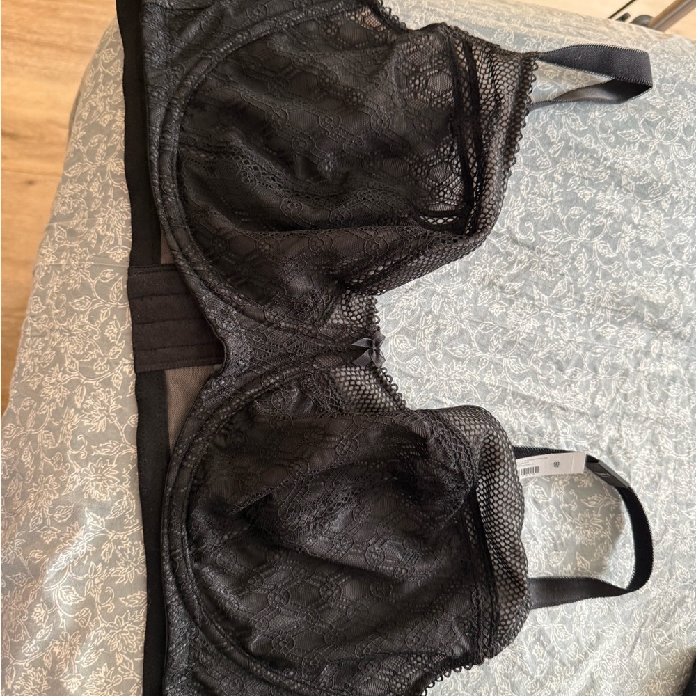 Torrid Black Lace Mesh Bra